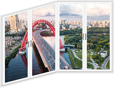 Балкон Утюг - Холодное остекление