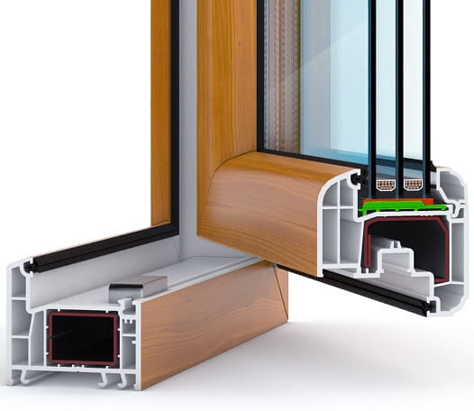 Цветные окна REHAU фото