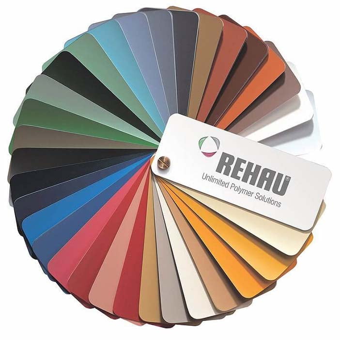 Цветные окна REHAU фото